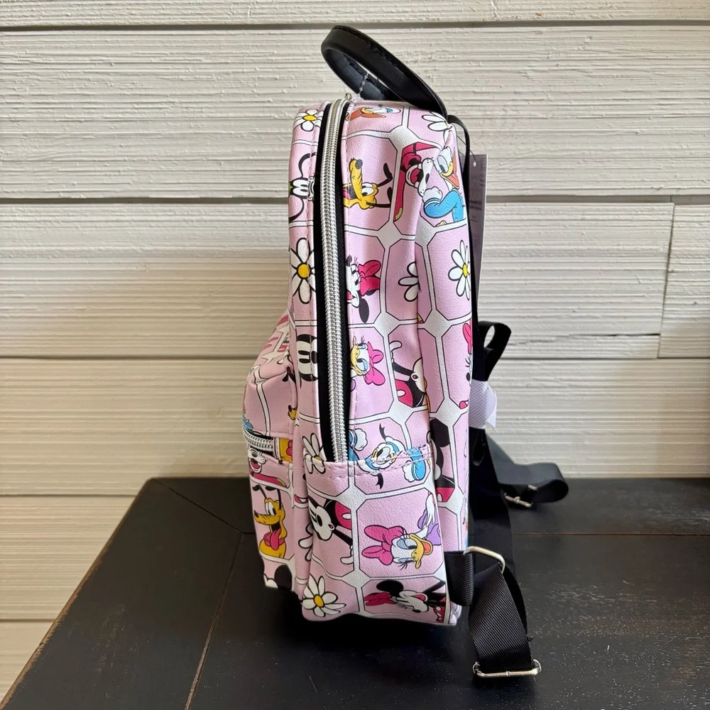 Disney Bioworld Small Multi Colored‎ Backpack Mickey Mouse & Friends NEW